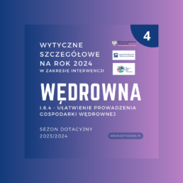 Regionalny Związek Pszczelarzy z siedzibą w Koninie - 3 MRiRW szczegółowe wytyczne pod projekt WĘDROWNA na sezon 2023/2024