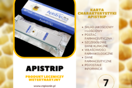 Regionalny Związek Pszczelarzy z siedzibą w Koninie - 6 APISTRIP - charakterystyka produktu leczniczego weterynaryjnego