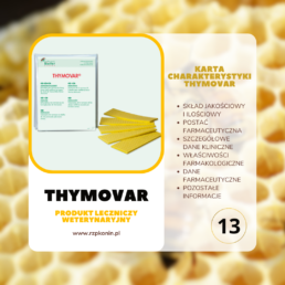 THYMOVAR - charakterystyka produktu leczniczego weterynaryjnego
