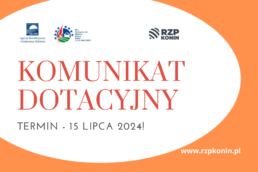 KOMUNIKAT DOTACYJNY