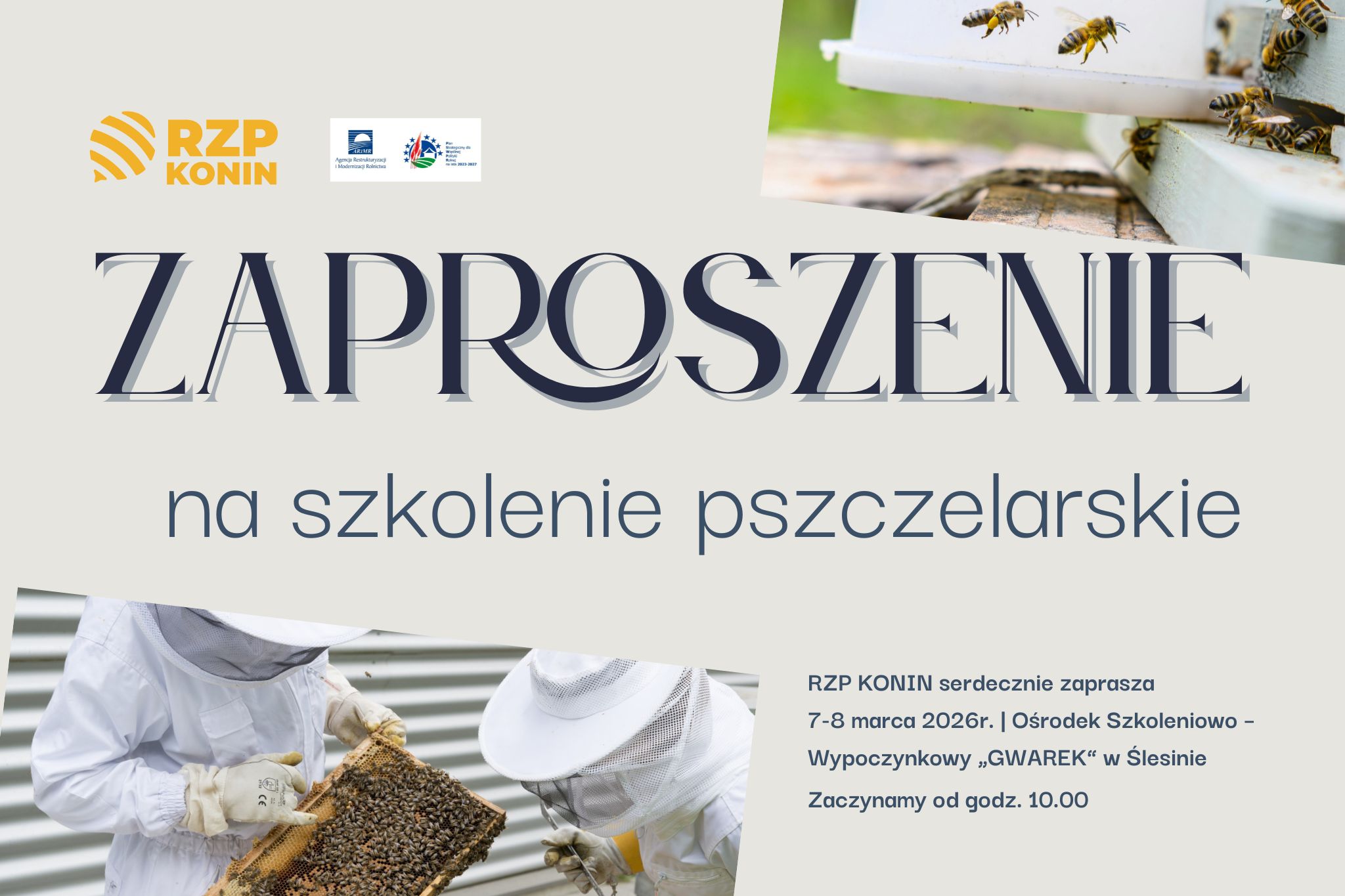 Zaproszenie na szkolenie pszczelarskie 2026 rok