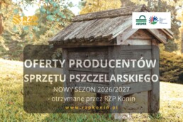 Regionalny Związek Pszczelarzy z siedzibą w Koninie - 10 ARiMR oferty sprzętu pszczelarskiego do projektów sezon 2026_2027